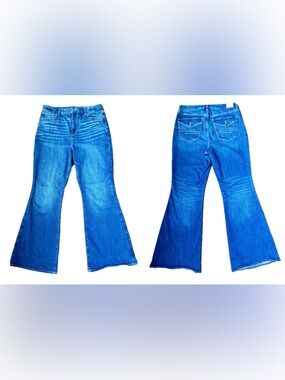 American Eagle Next Level Stretch Super High-Rise Flare Jeans - Size 14